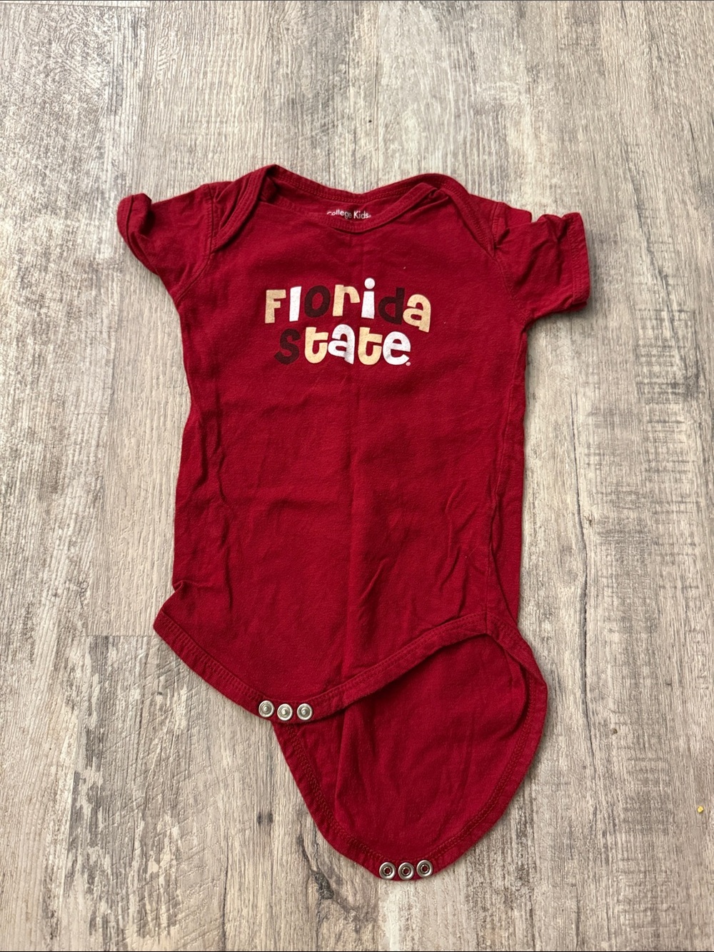 **4 for $15** Florida State Red Baby One-Piece Bodysuit